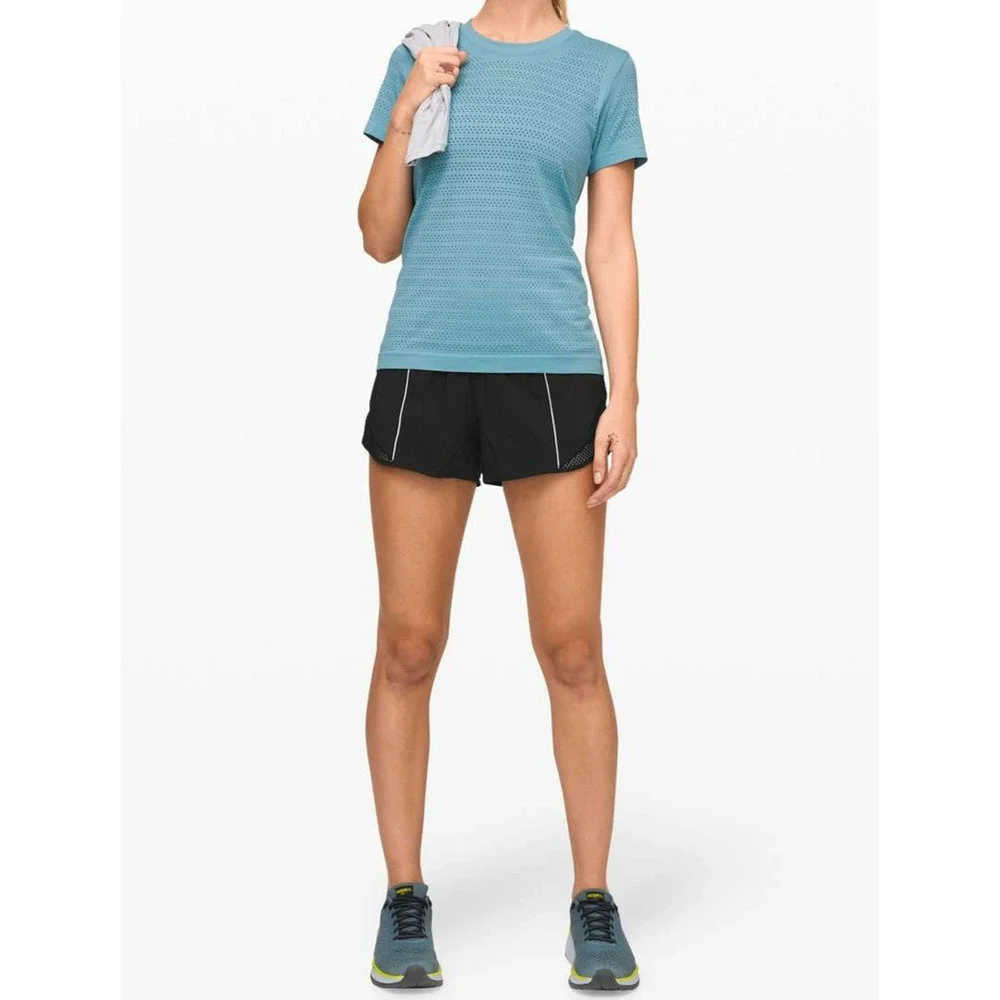 Lululemon Hotty Hot Short Reflective *2.5" Liner Stretch Black Women's Size 8 - Picture 15 of 15
